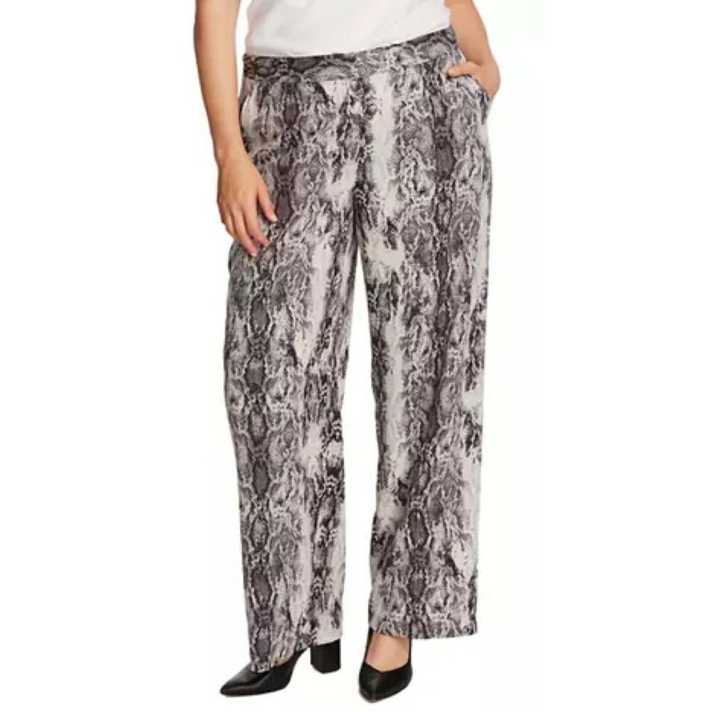 Vince Camuto pants snake print pintuck